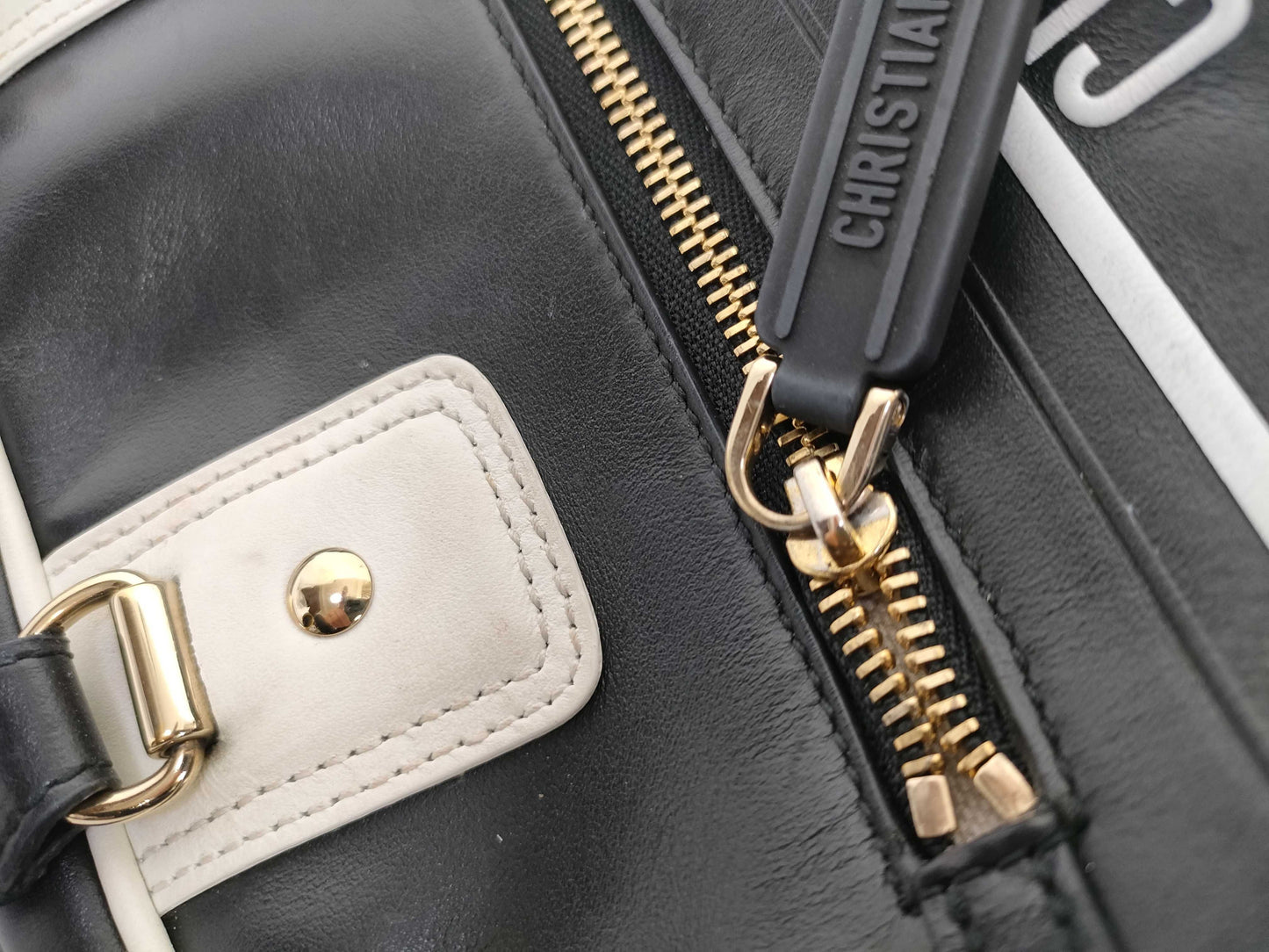 Dior VIBE Leather Small Bowling Handbag