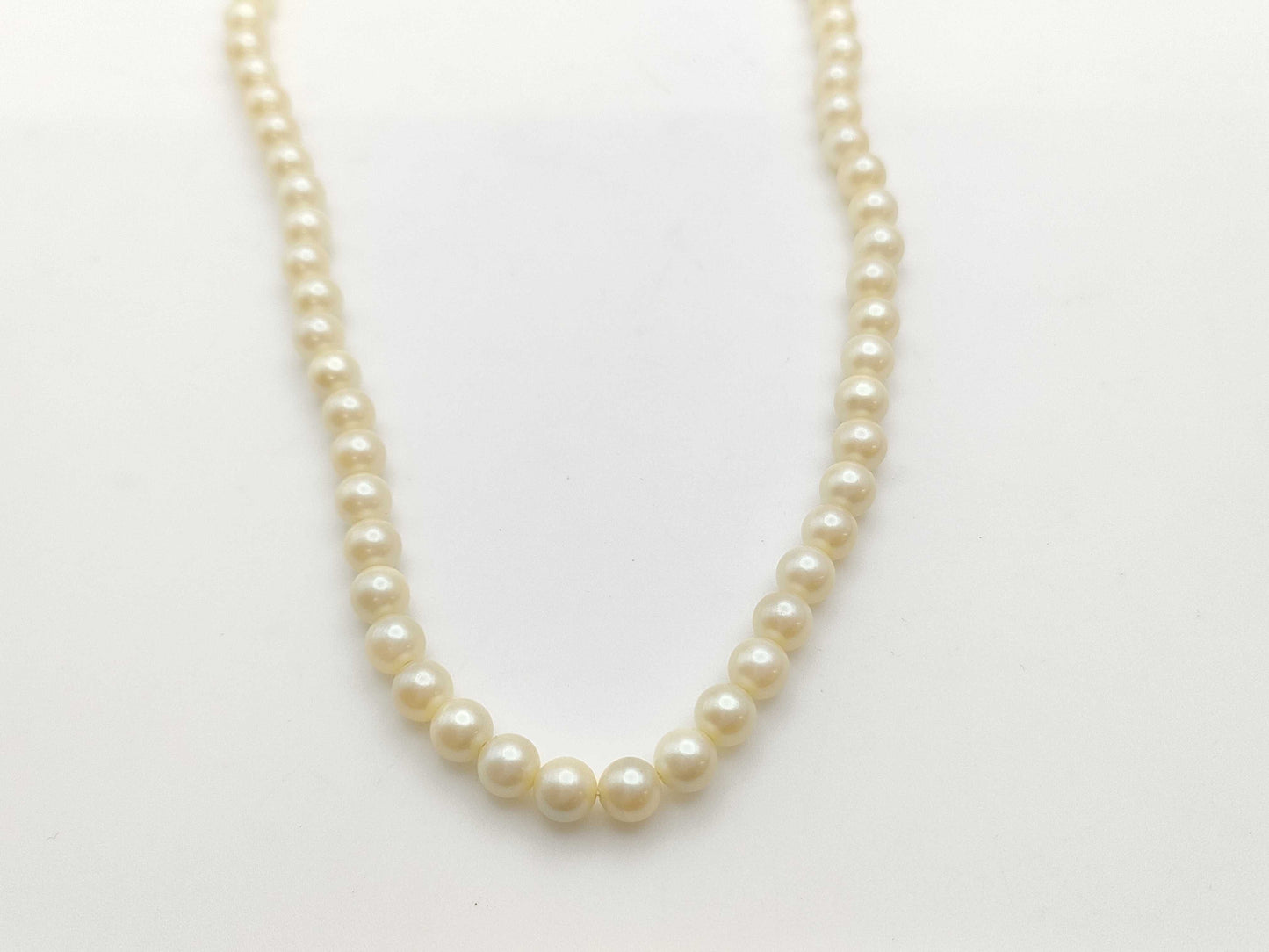 Pearl diameter approximately 6.0mm-6.2mm, Sterling Silver, 21.7g, Necklace