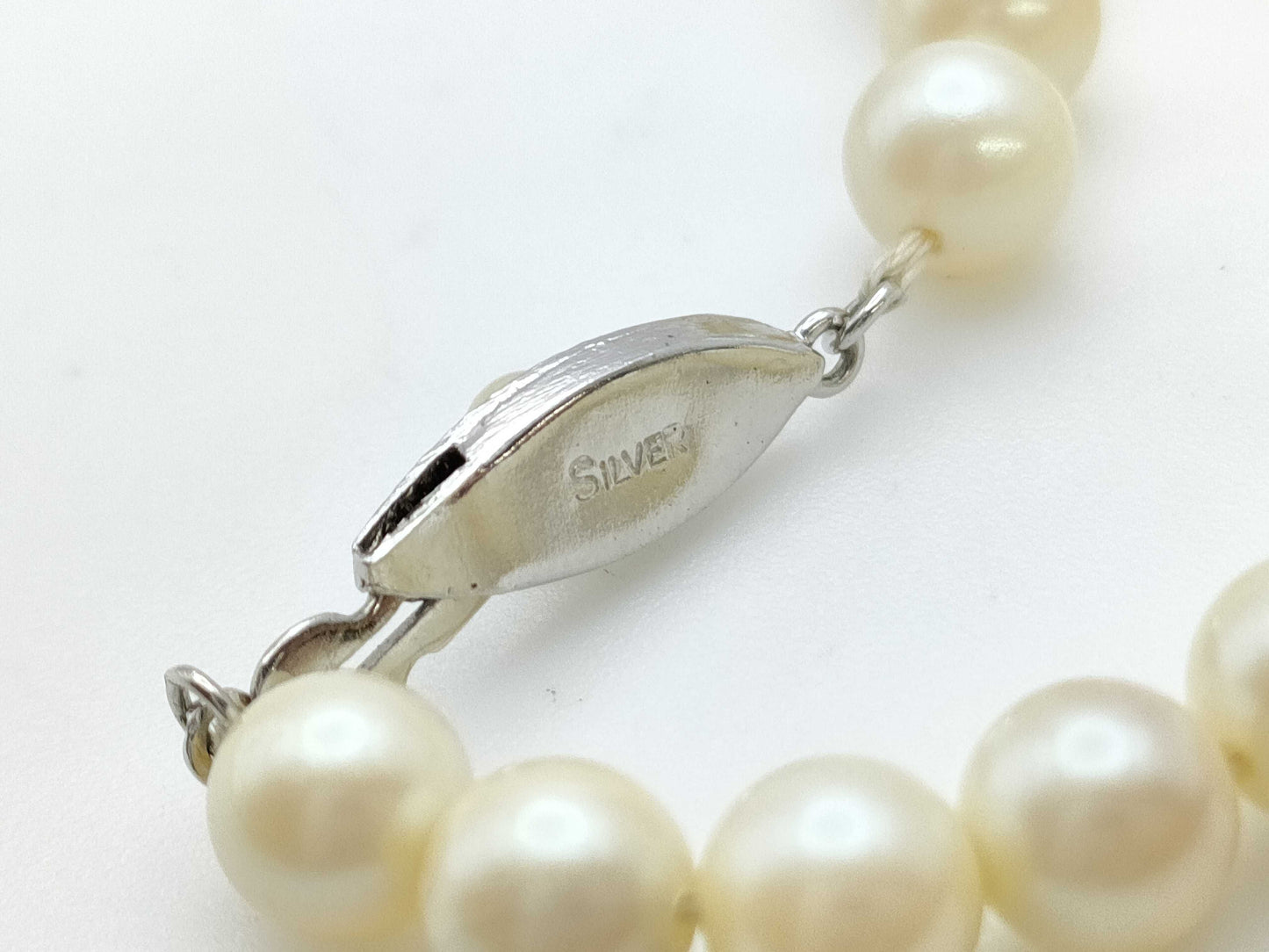 Pearl diameter approximately 6.0mm-6.2mm, Sterling Silver, 21.7g, Necklace