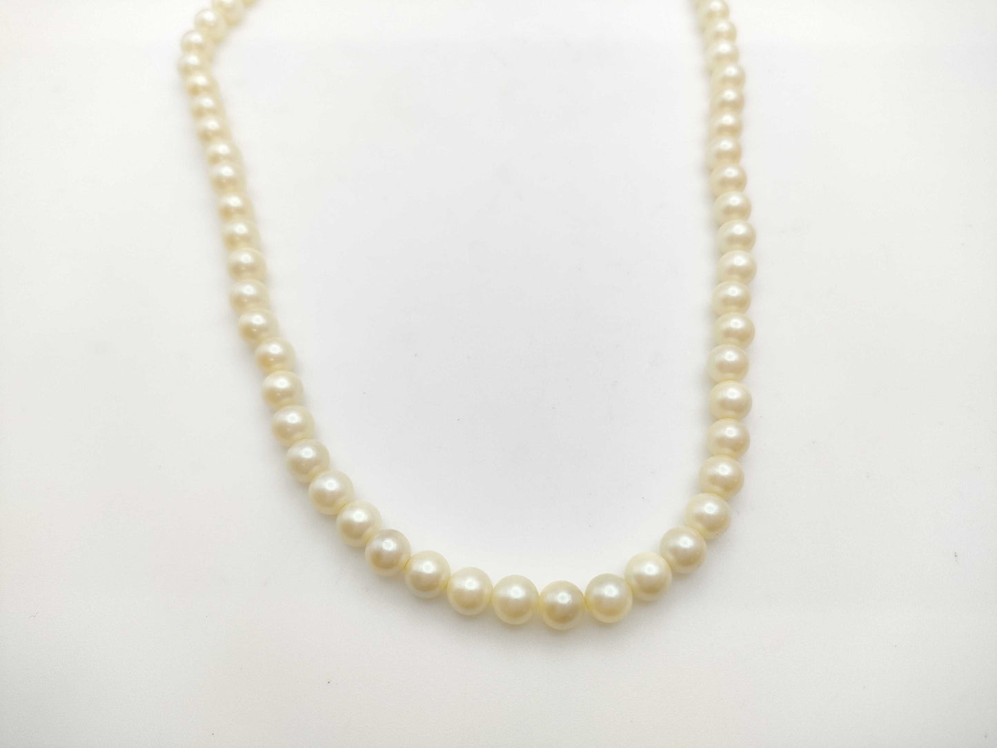 Pearl diameter approximately 6.0mm-6.2mm, Sterling Silver, 21.7g, Necklace