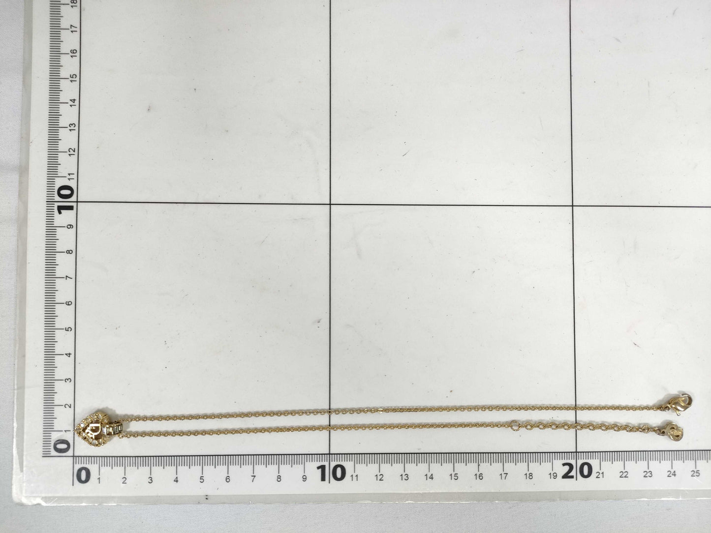 Dior Heart Rhinestone Necklace