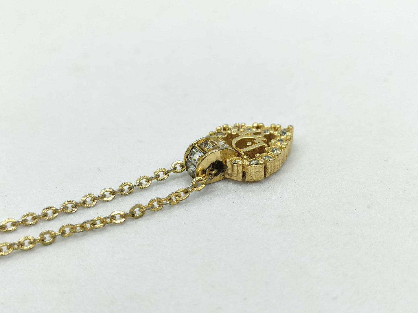 Dior Heart Rhinestone Necklace