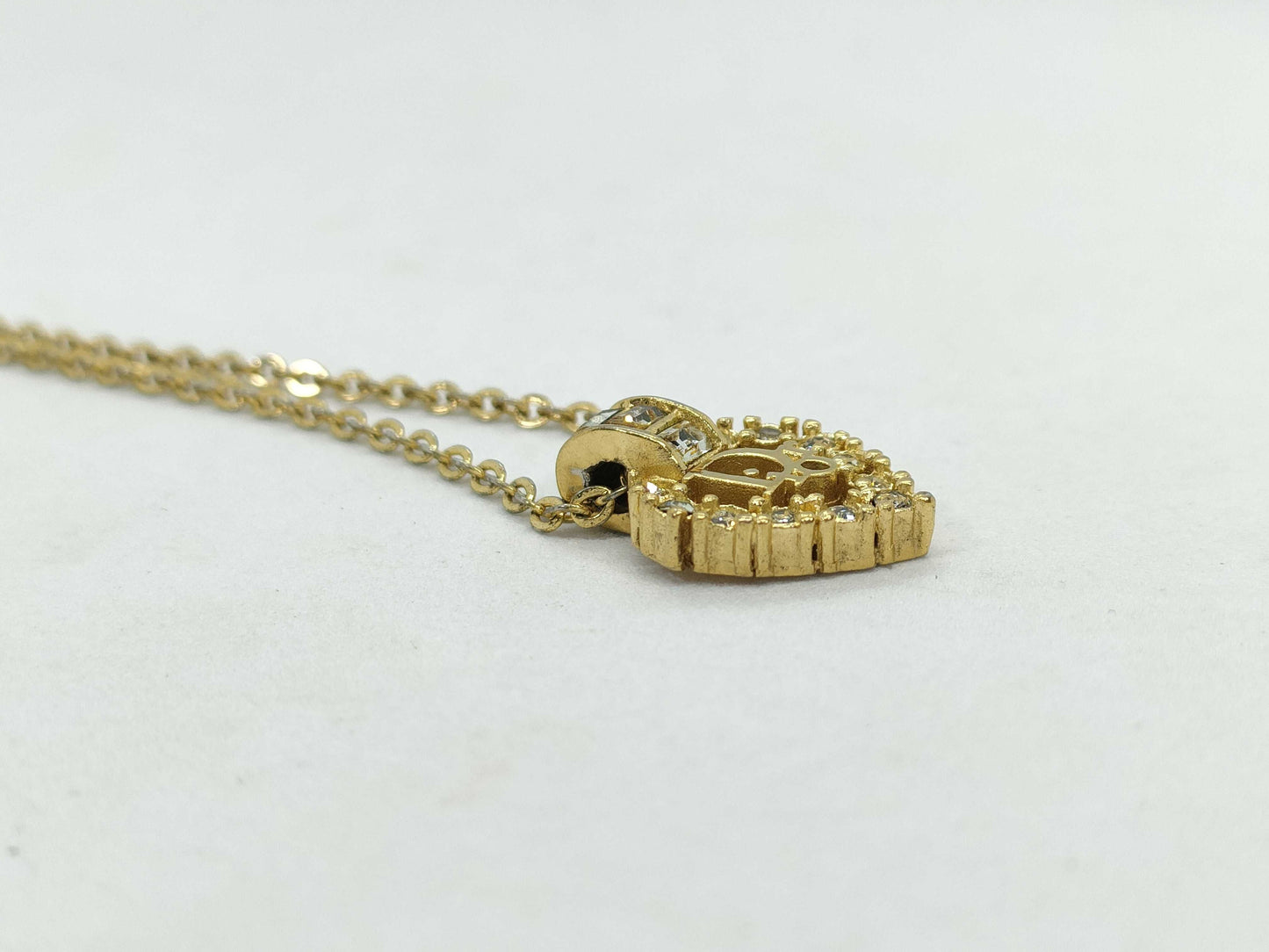 Dior Heart Rhinestone Necklace