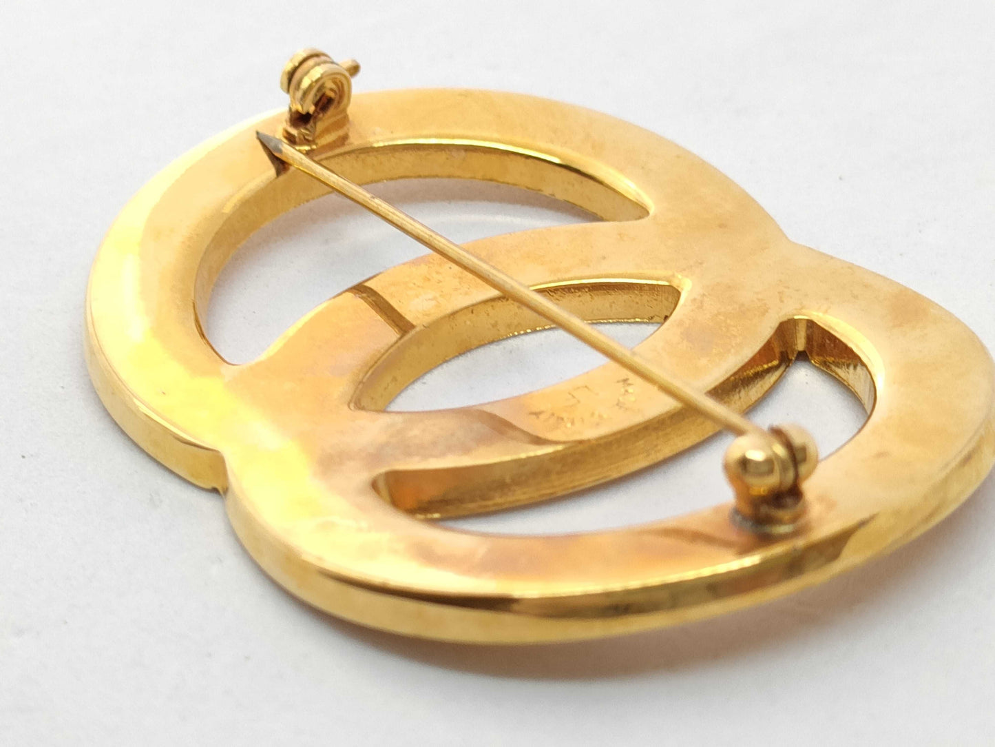 CELINE Logo Brooch