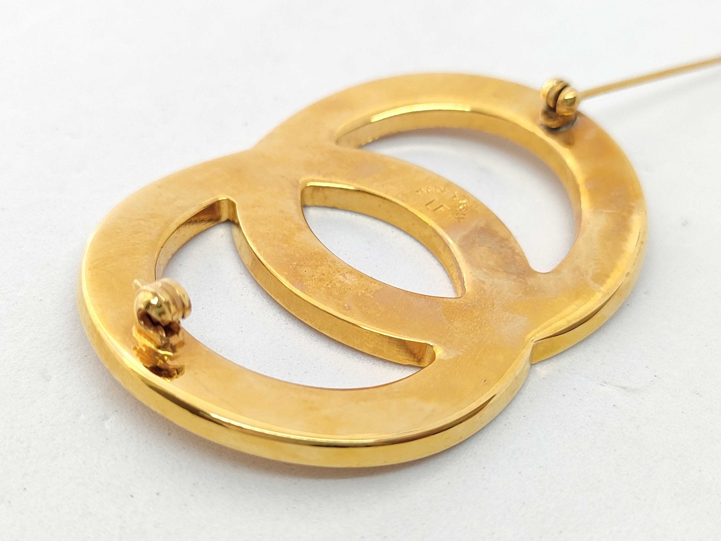 CELINE Logo Brooch