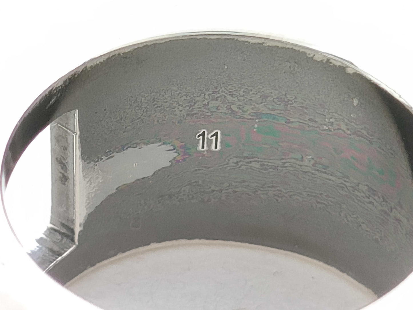 GUCCI Blunted Cutout G Ag925 Silver 11.3g Ring