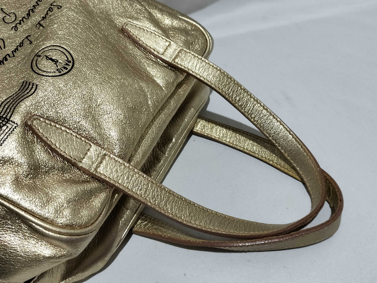 Yves Saint Laurent Mini Bag Gold Handbag