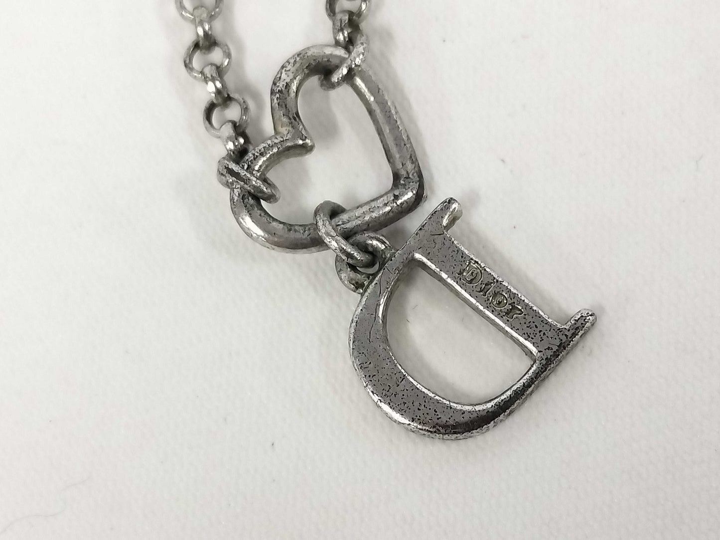 Dior Dior Dior Necklace Rhinestone Heart Accessory Necklace