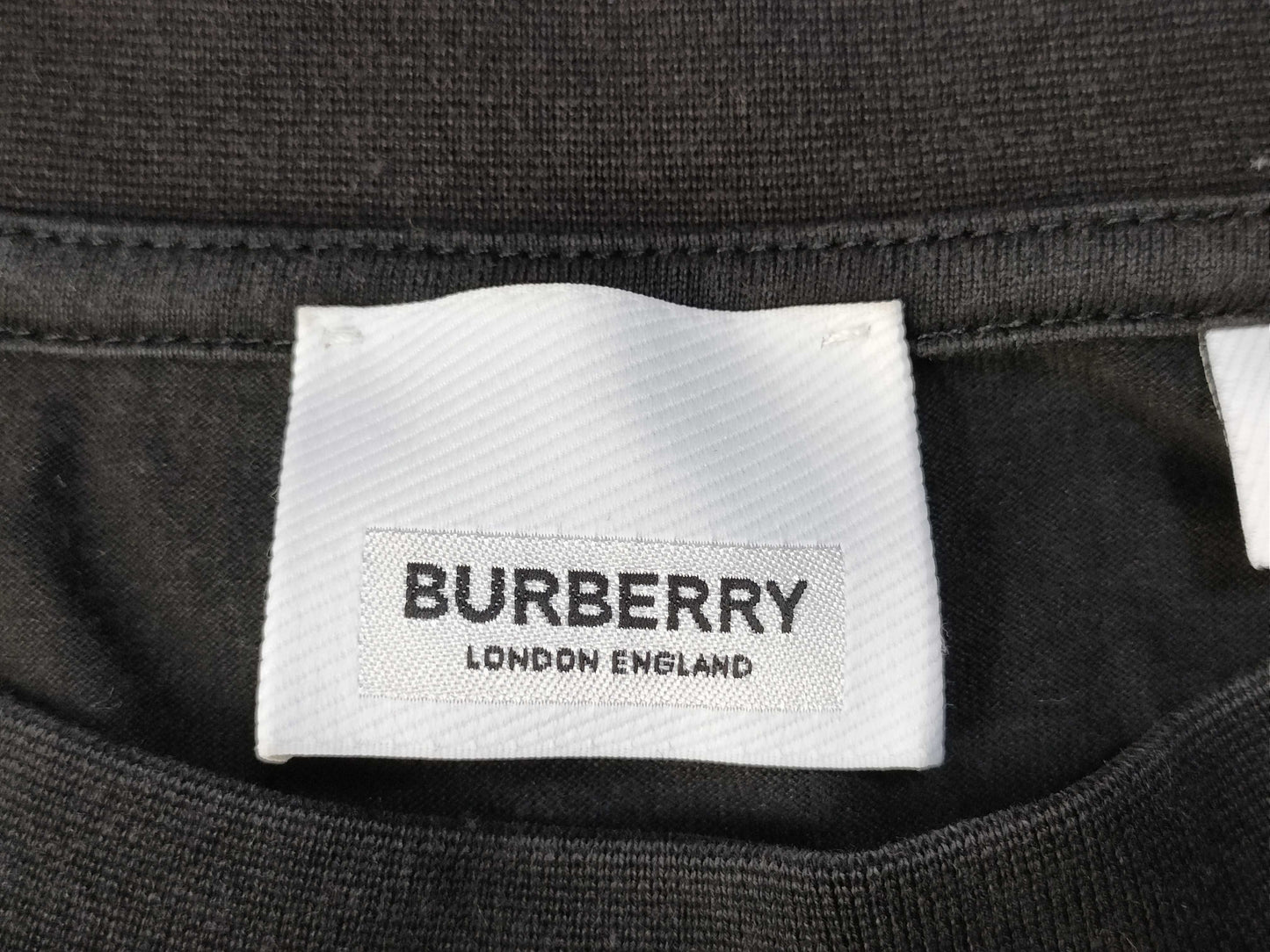 BURBERRY Burberry Logo T-shirt Black S T-shirt