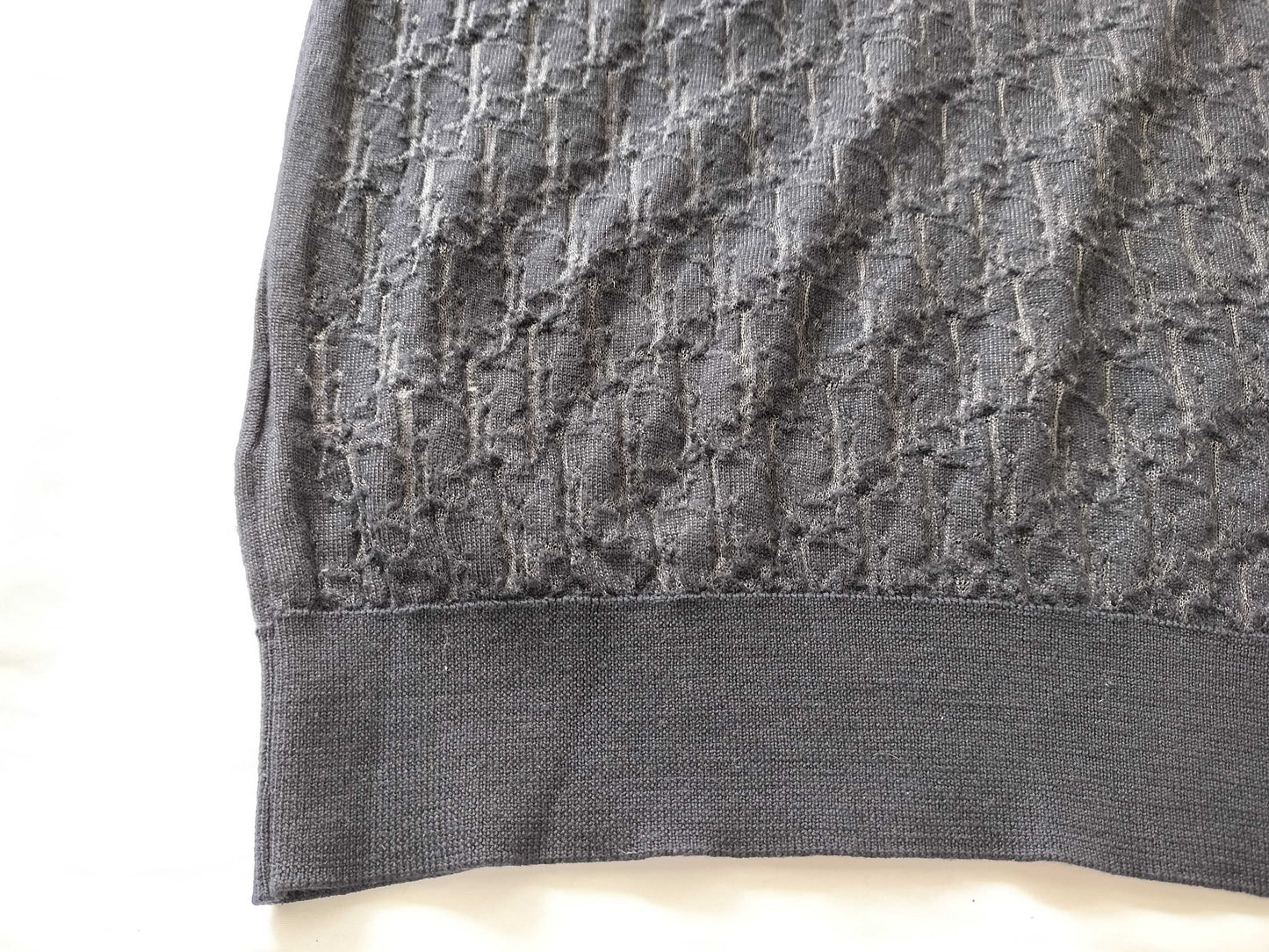 Dior Trotter Dior Homme Knit Sweater, Short Sleeve, Trotter Print, Size S