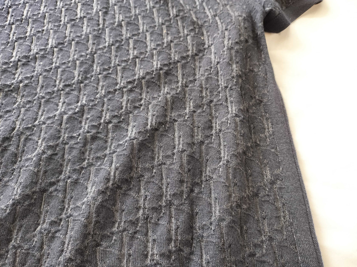 Dior Trotter Dior Homme Knit Sweater, Short Sleeve, Trotter Print, Size S