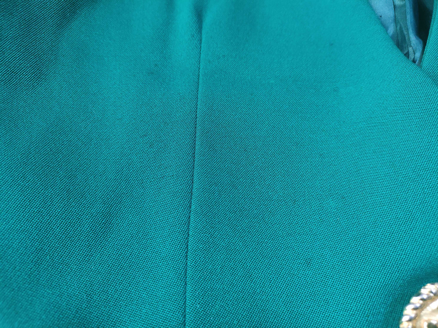 CELINE Skirt Suit Set with Gold Buttons, Size 38, Other Apparel