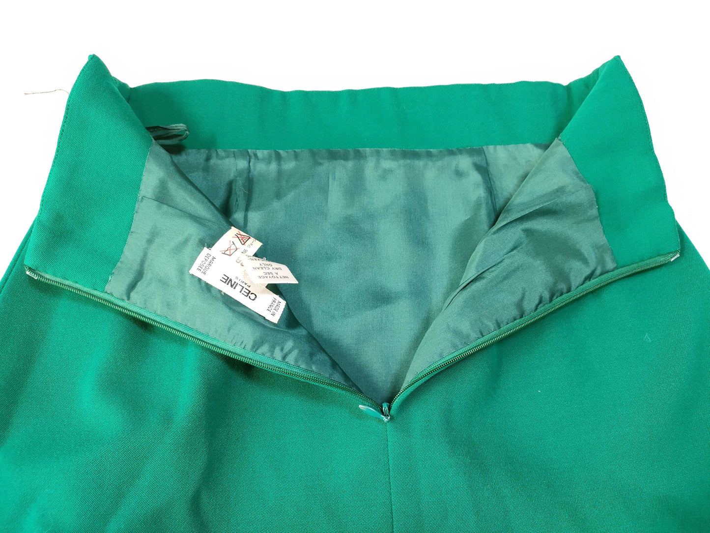 CELINE Skirt Suit Set with Gold Buttons, Size 38, Other Apparel