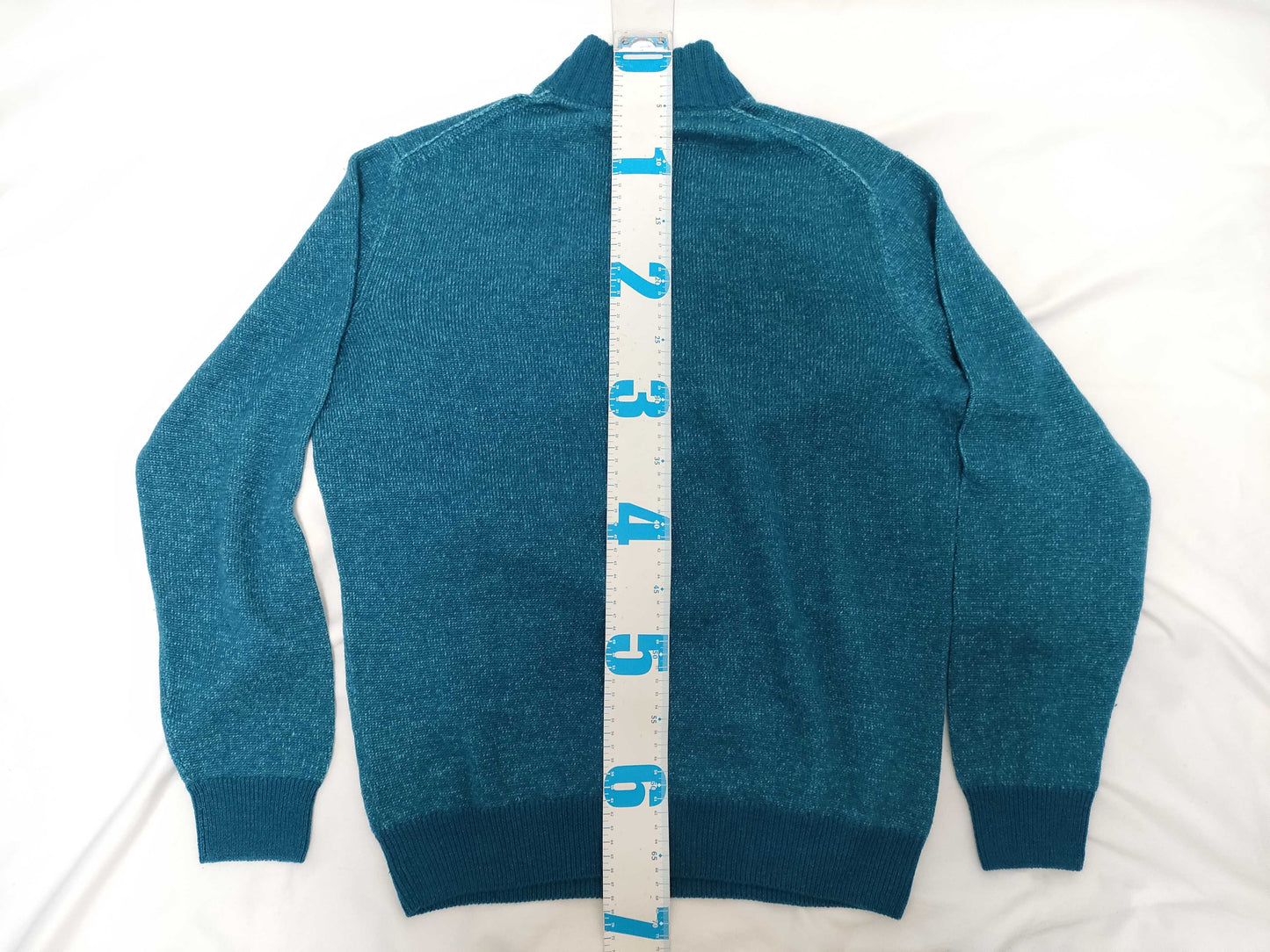 Loro Piana Zip-Up Cashmere Blend Knit Sweater, Size 48, Top