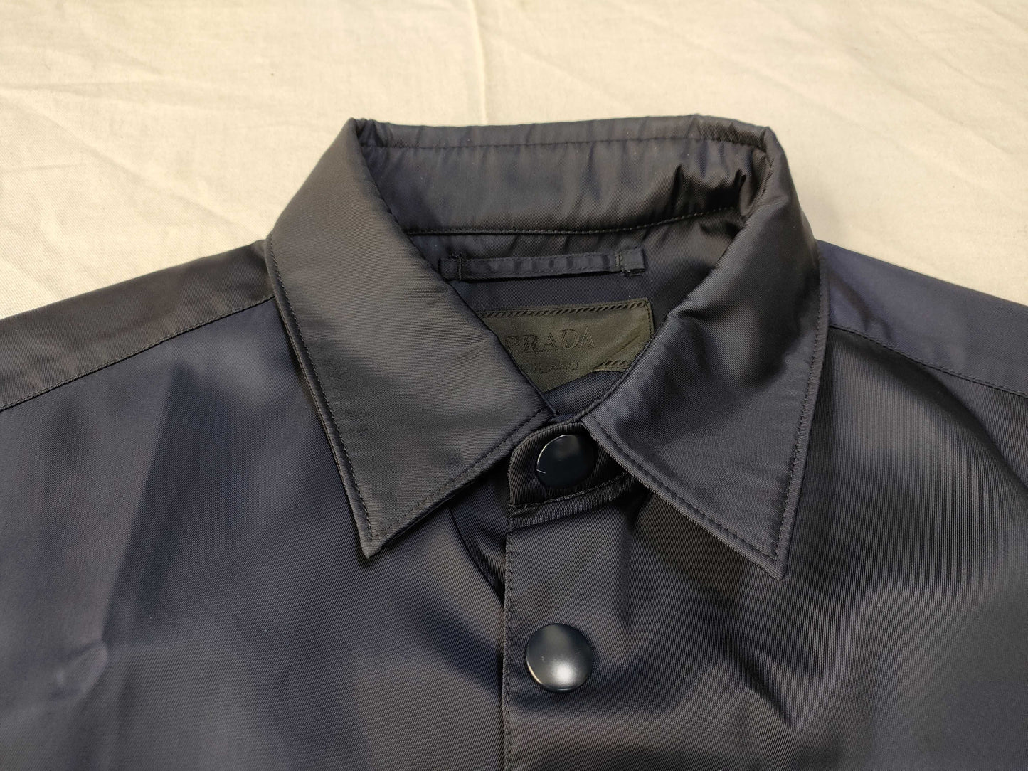 PRADA Prada Nylon Shirt Jacket with Triangle Logo Re-Nylon S Jacket