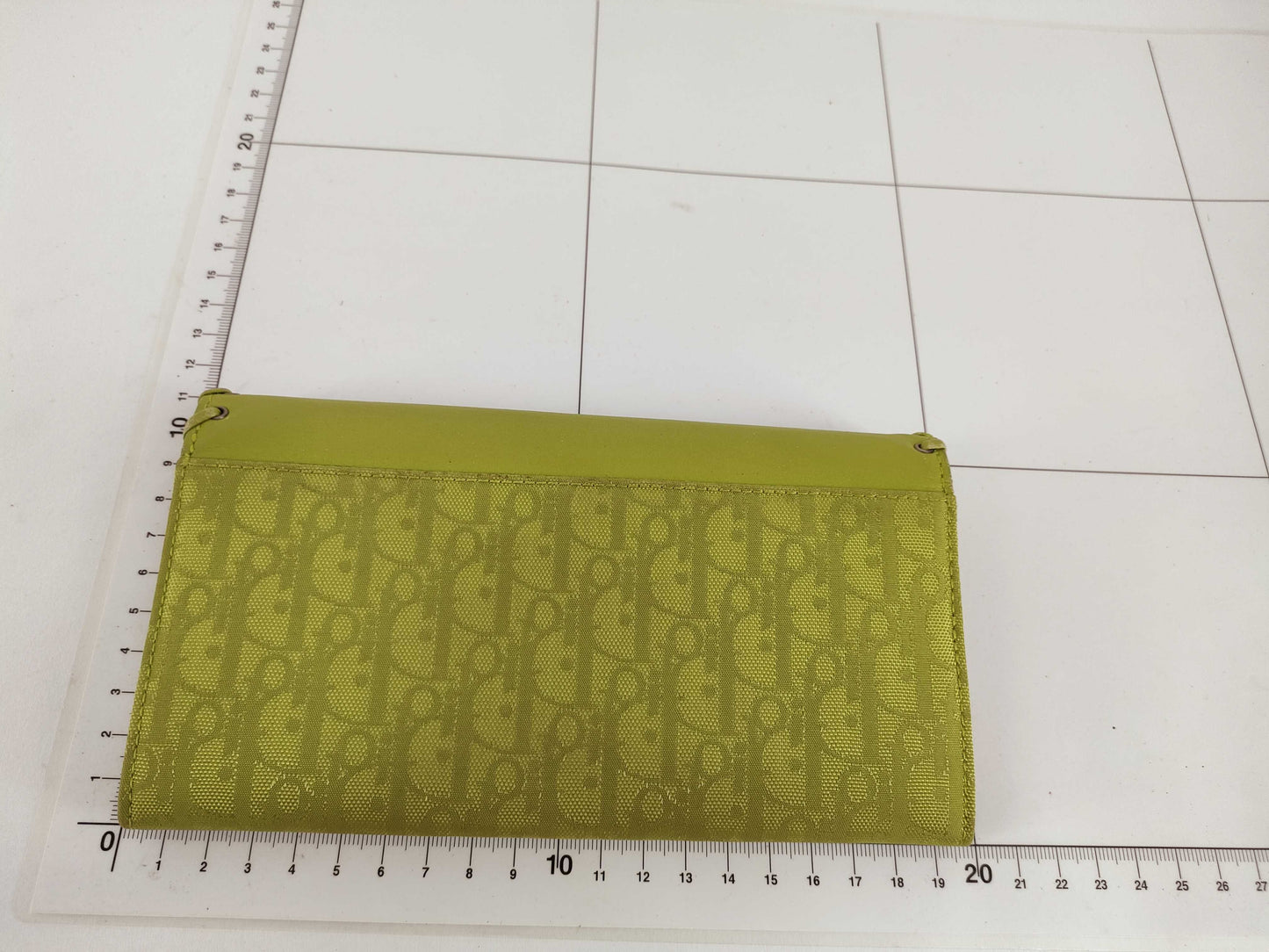 Dior Trotter Christian Dior Long Wallet Ethnic Heart Trotter Green Wallet