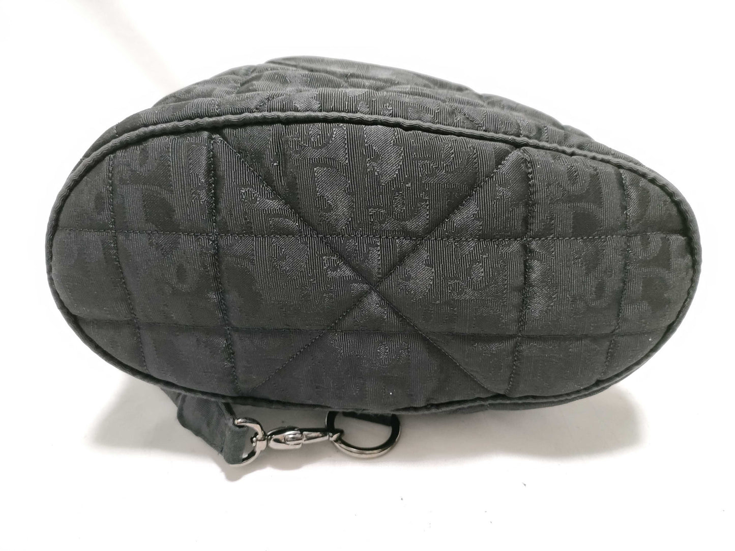 Dior Christian Dior Backpack Cannage Drawcord Fur Charm Black Backpack