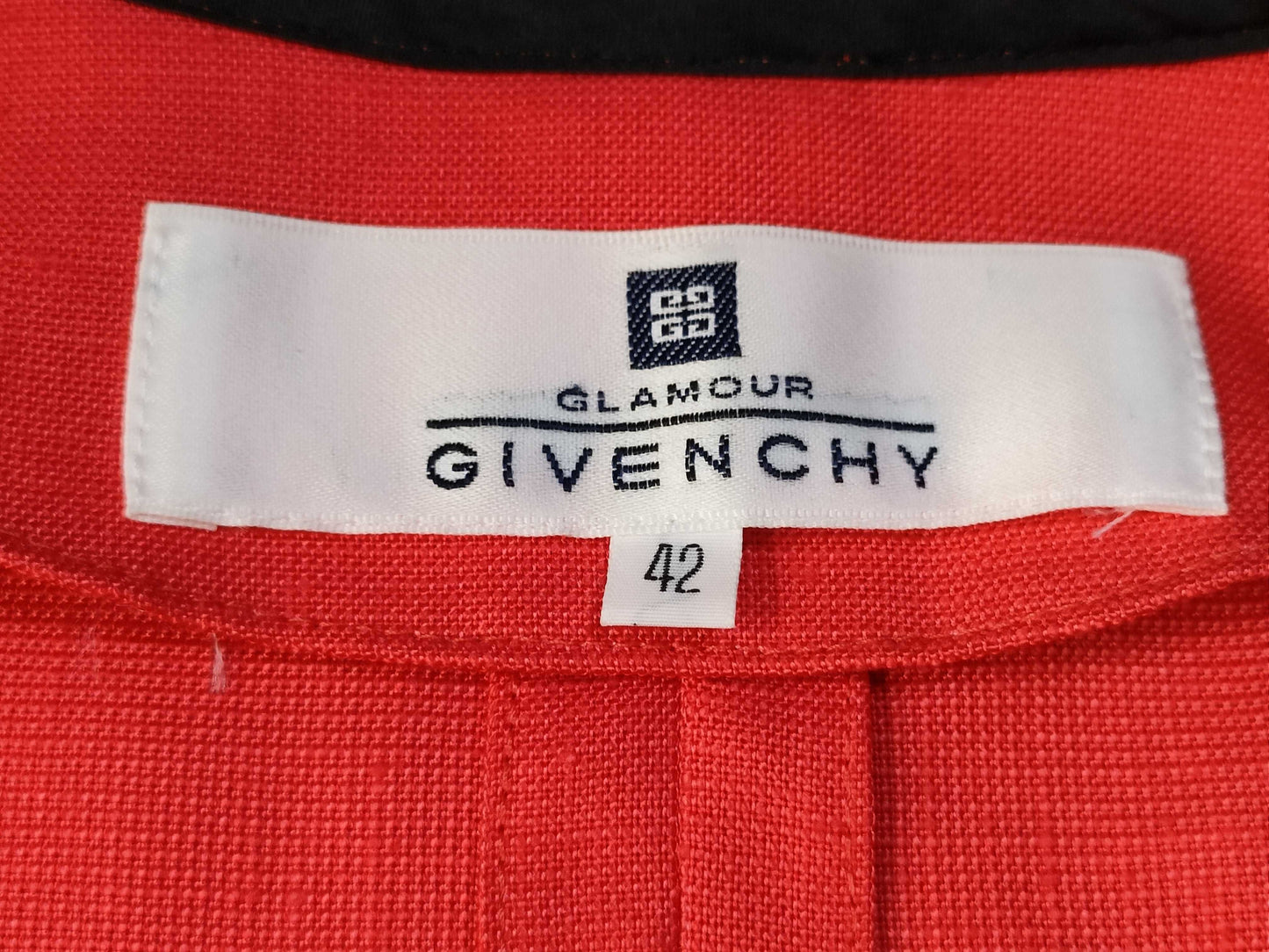 GIVENCHY No-collar Jacket, Size 42