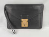 LOUIS VUITTON Epi Leather Second Bag Black Clutch Bag