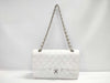 CHANEL CHANEL Matelasse 25 White Shoulder Bag