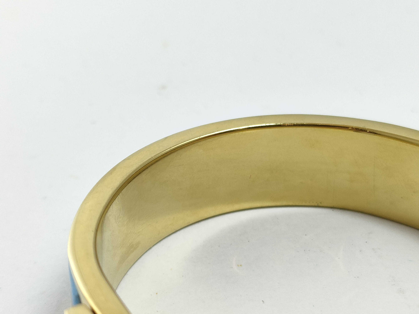 HERMES Click H Click Clack PM Bangle Blue Bracelet/Bangle