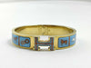 HERMES Click H Click Clack PM Bangle Blue Bracelet/Bangle