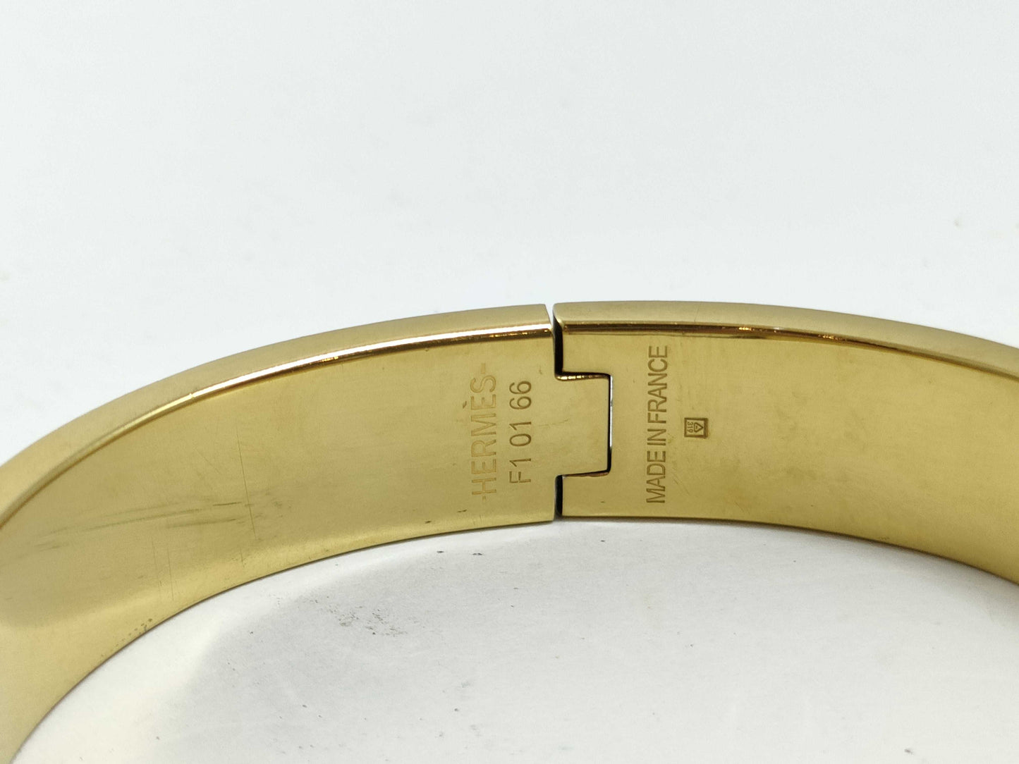 HERMES Click H Click Clack PM Bangle Blue Bracelet/Bangle