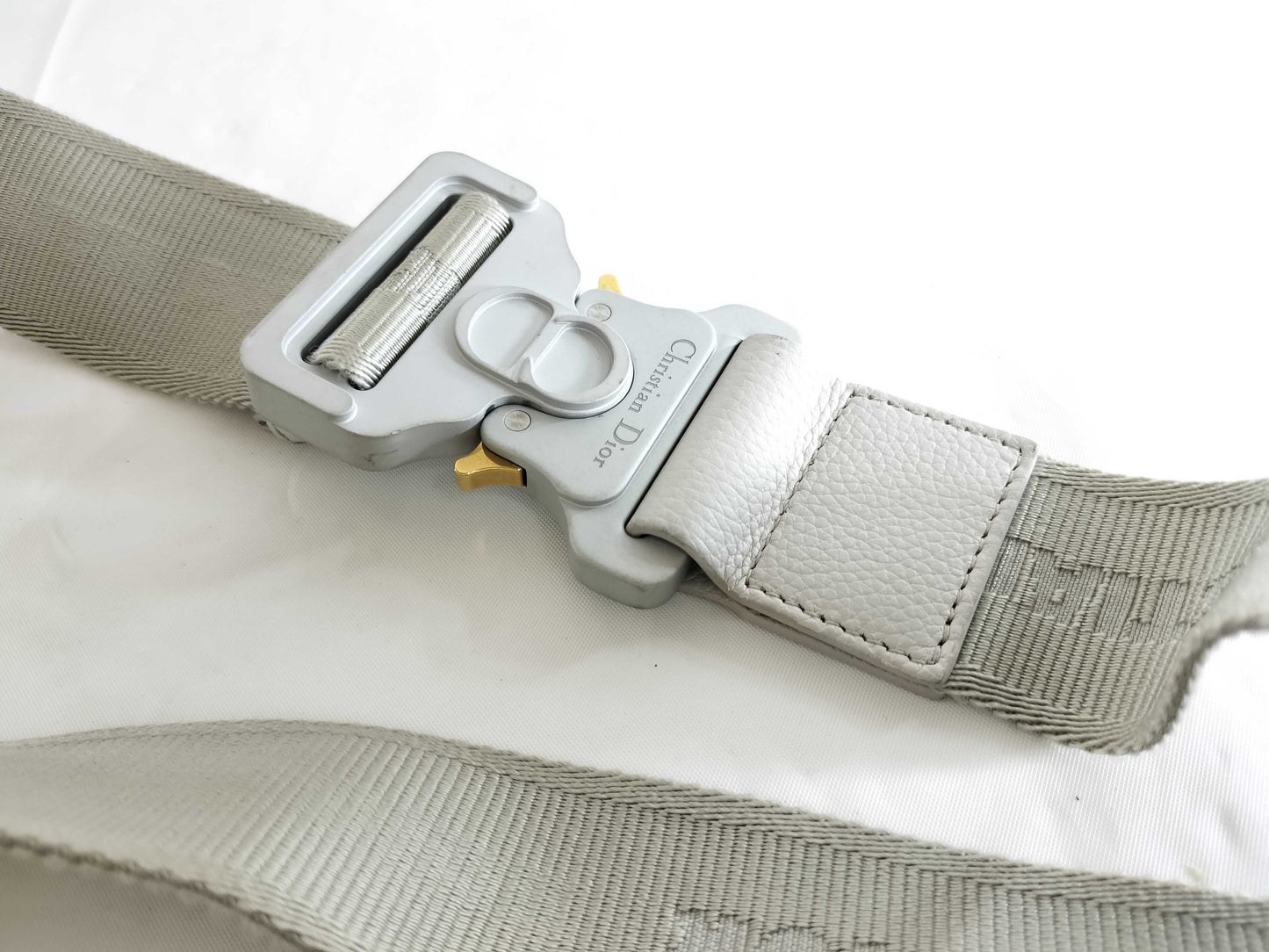 Dior Oblique Saddle Bag White Shoulder Bag
