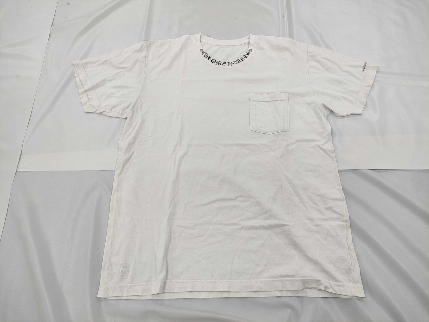 CHROME HEARTS Neck Logo T-shirt Size XL T-shirt