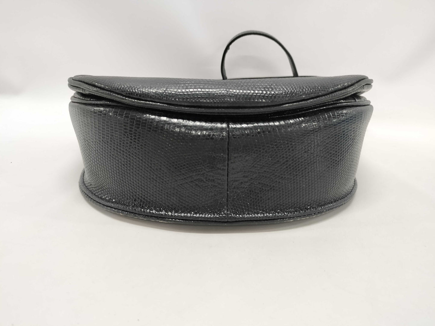 Yves Saint Laurent Embossed Lizard Shoulder Bag