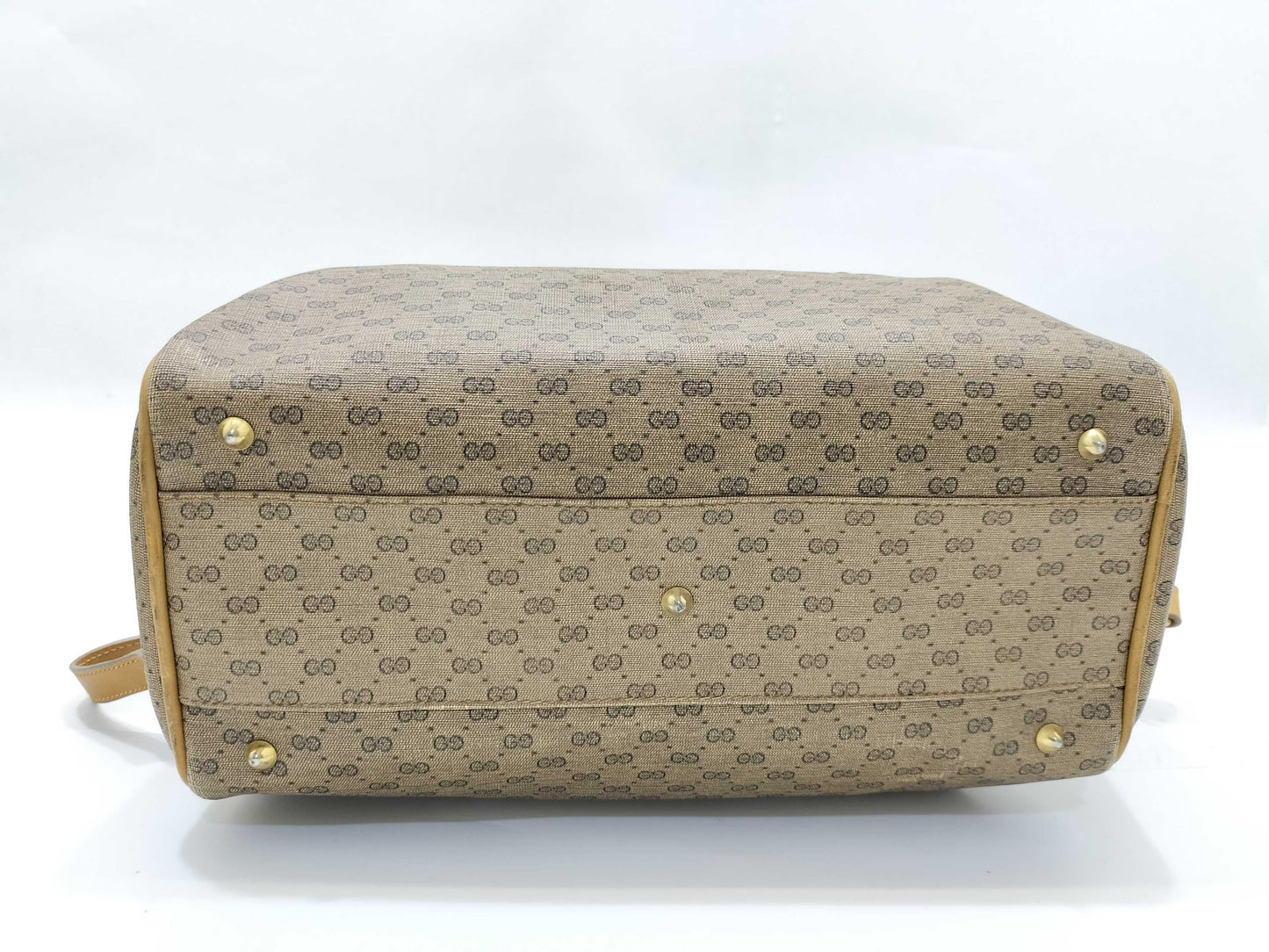 GUCCI Old Gucci Micro GG Handbag 2WAY Beige Handbag
