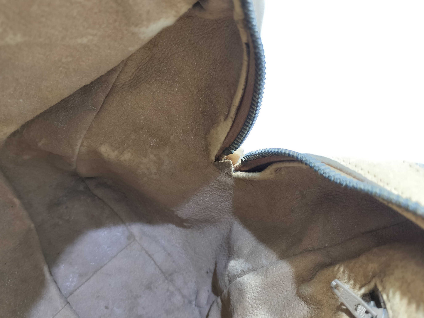 GUCCI Old Gucci Micro GG Handbag 2WAY Beige Handbag