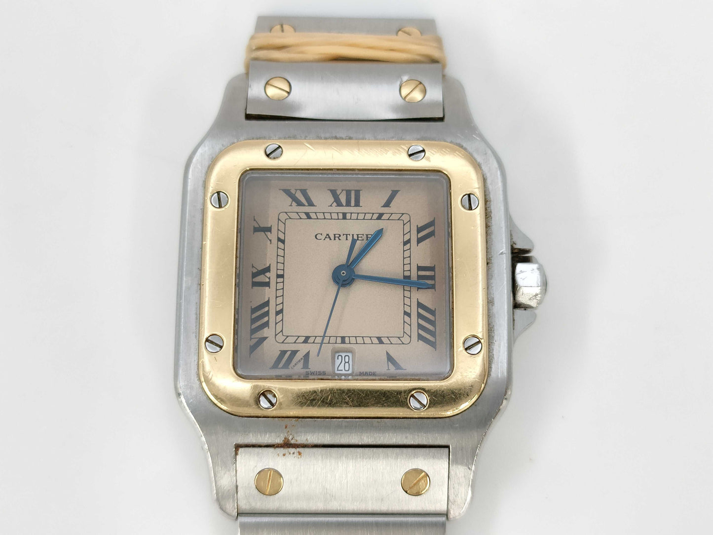 Cartier Santos Galbe LM W20011C4 187901 05646 Quartz Women's Watch