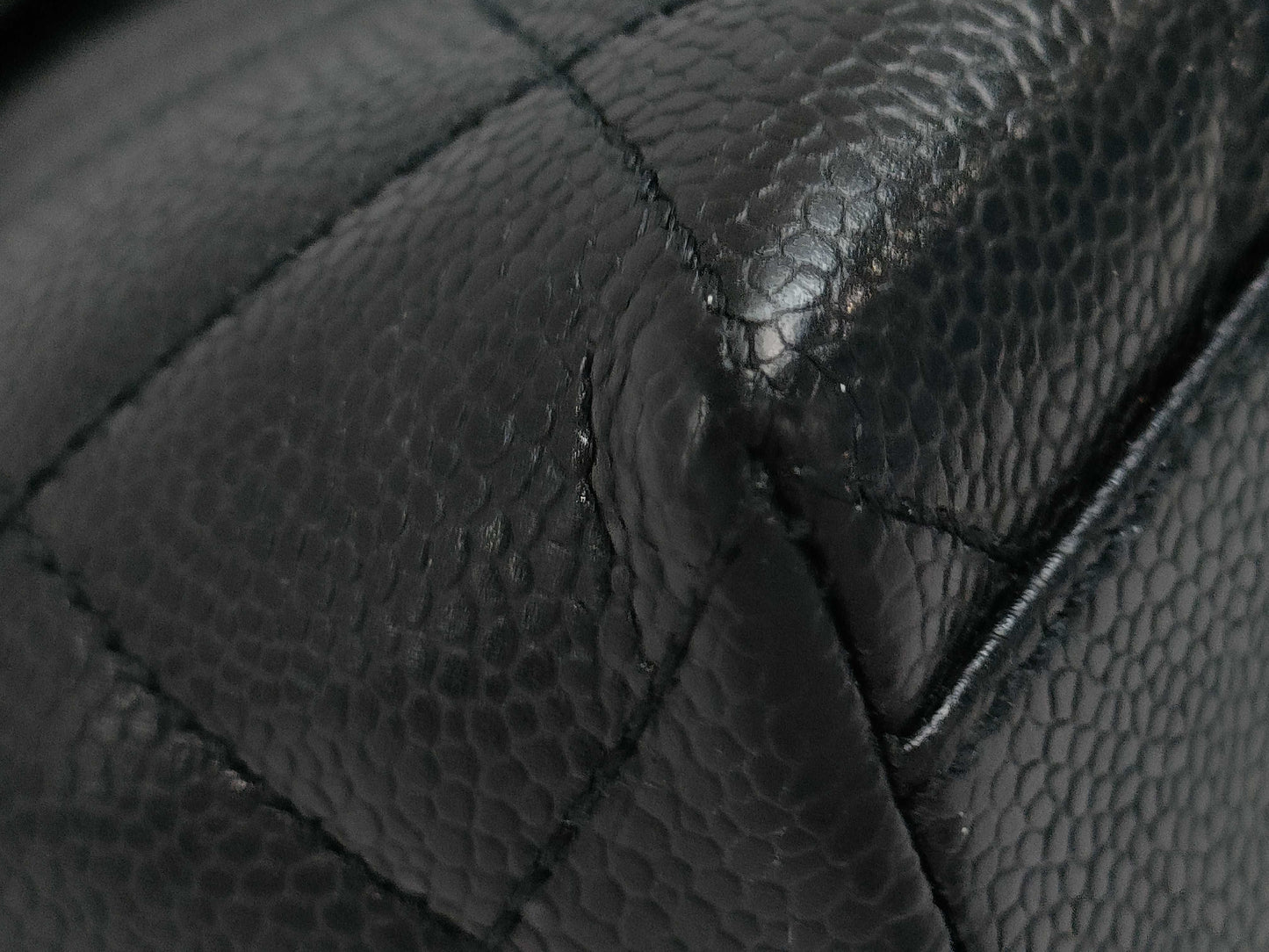 CHANEL Caviar Black Handbag