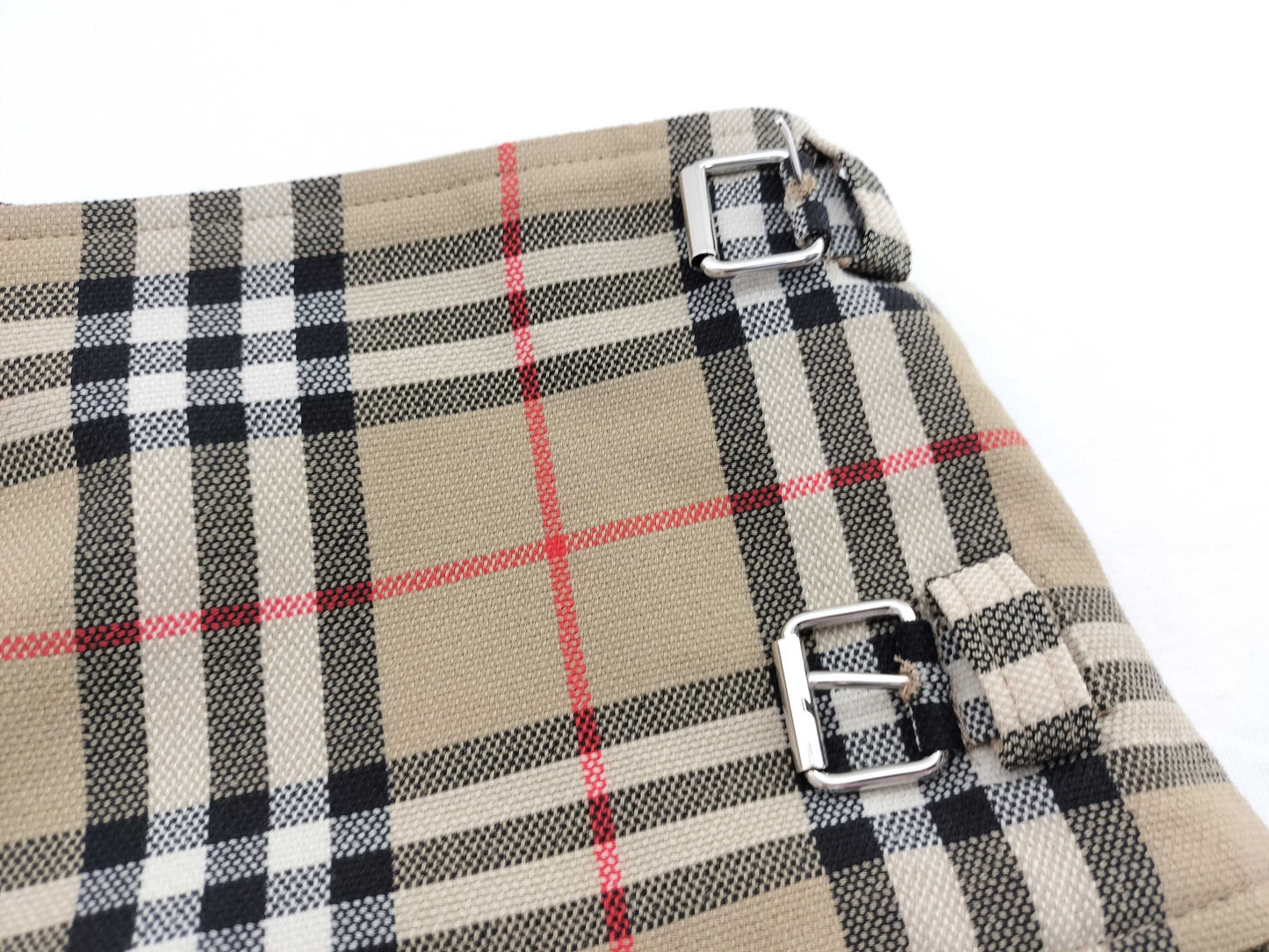 BURBERRY BURBERRY London England Skirt BURBERRY Women's Pleated Check Wool Mini Quilt 8025832 Size 36 Skirt Skirt