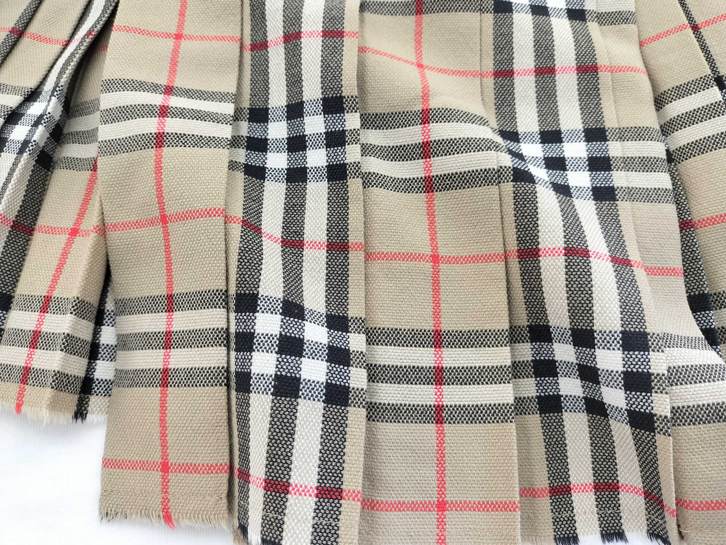 BURBERRY BURBERRY London England Skirt BURBERRY Women's Pleated Check Wool Mini Quilt 8025832 Size 36 Skirt Skirt