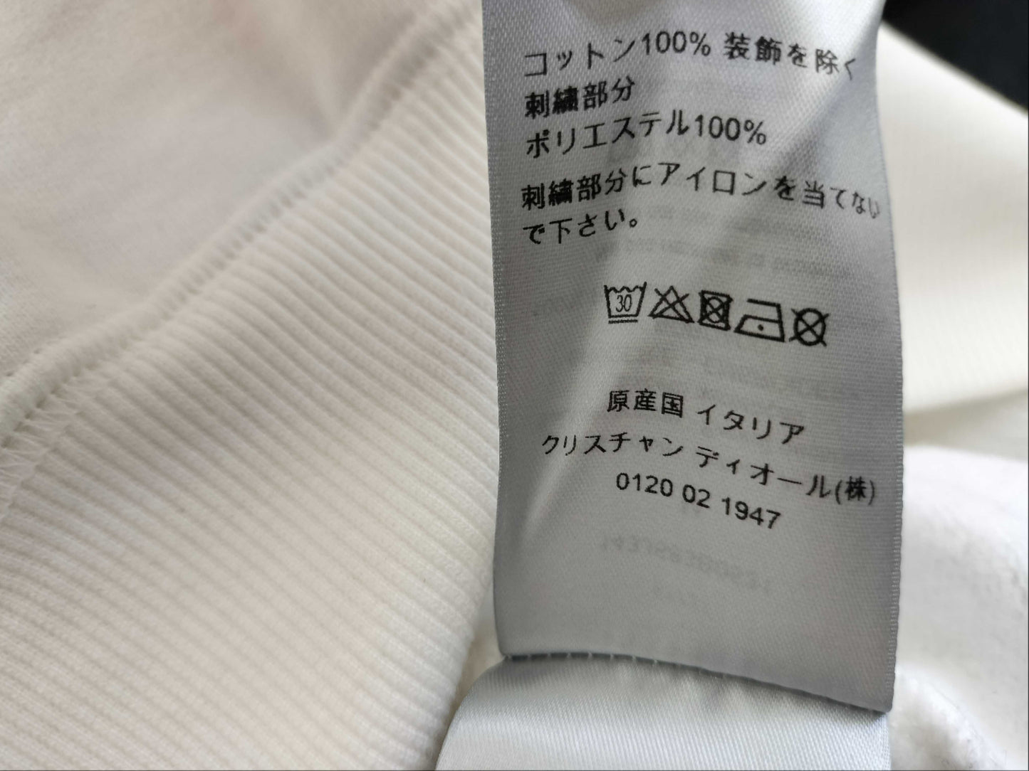 Dior DIOR Size: M 21AW x PETER DOIG Front Logo Embroidered Pullover Hoodie 143J683b0531 White Top