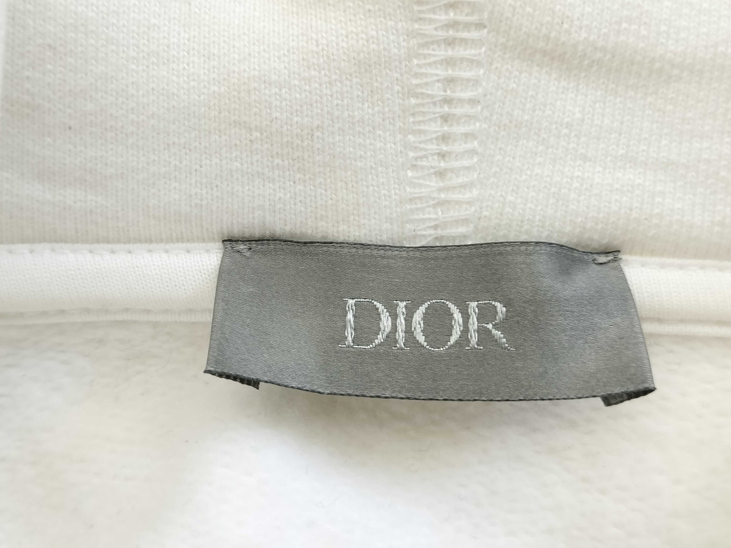 Dior DIOR Size: M 21AW x PETER DOIG Front Logo Embroidered Pullover Hoodie 143J683b0531 White Top