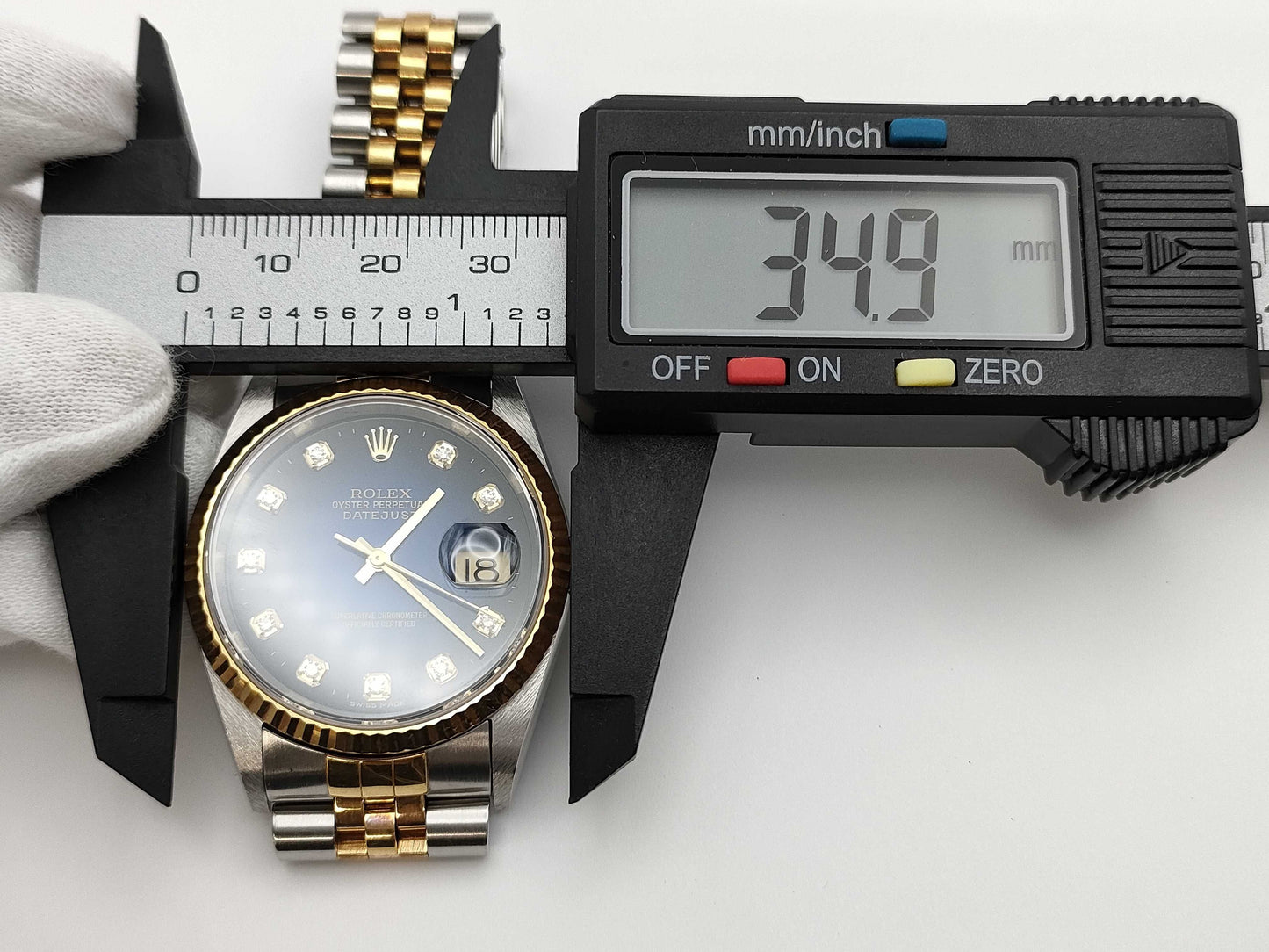 ROLEX 16233G P720795 Blue Gradient Boys' Watch