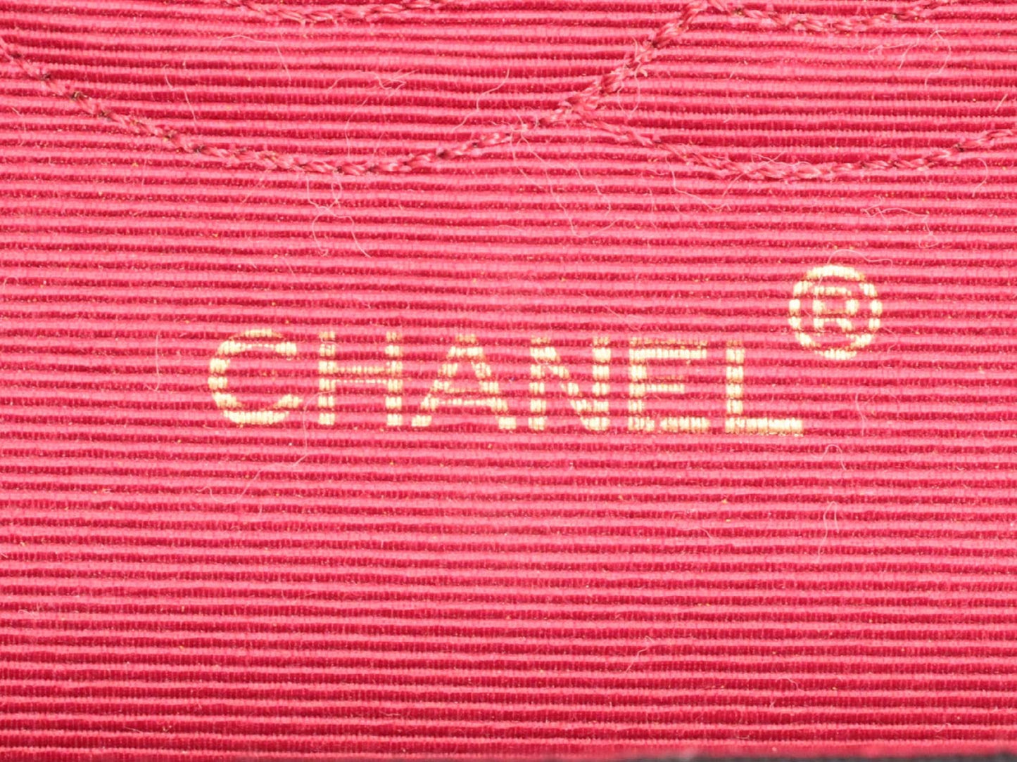 CHANEL Cotton W-Flap 25 Shoulder Bag