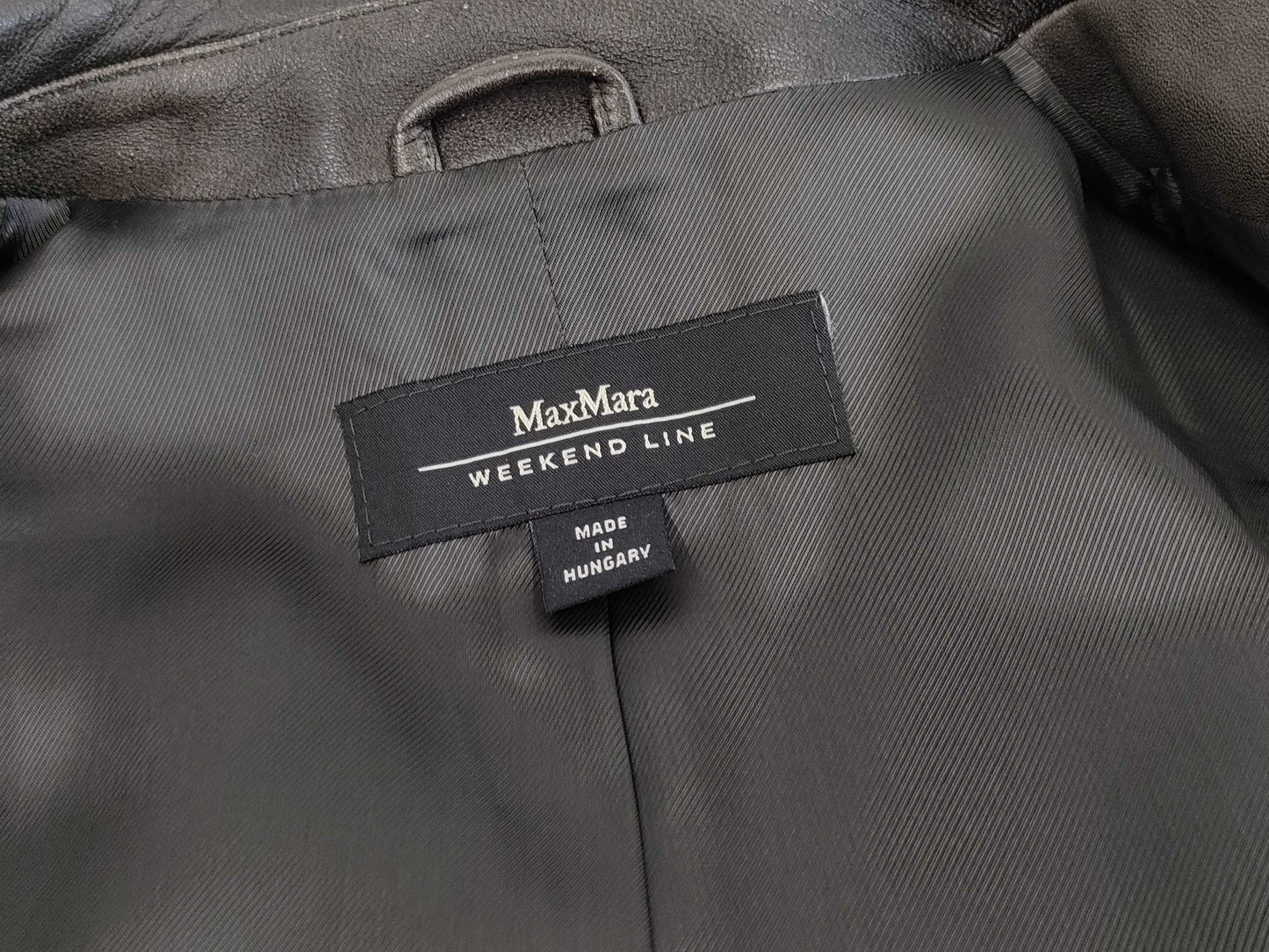 MaxMara Leather Jacket Size 36