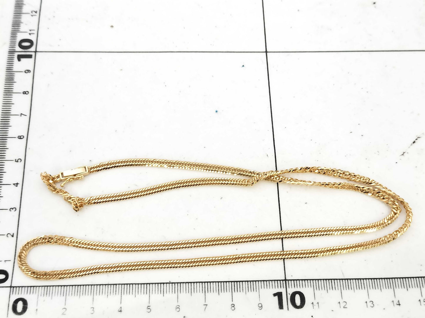 12-sided triple K18 14.9g Kihei necklace