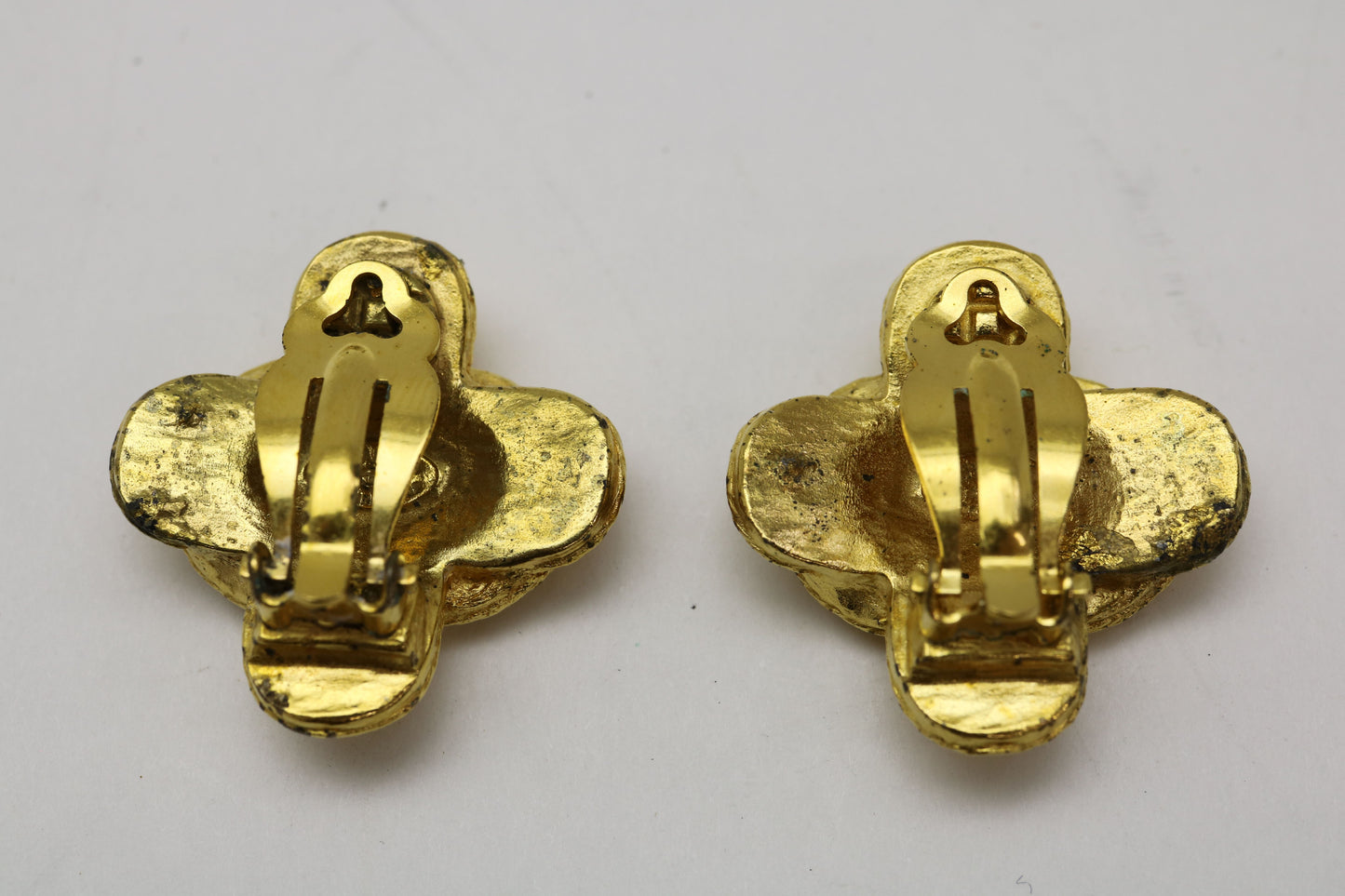 CHANEL 94A Coco Mark Cross Earrings