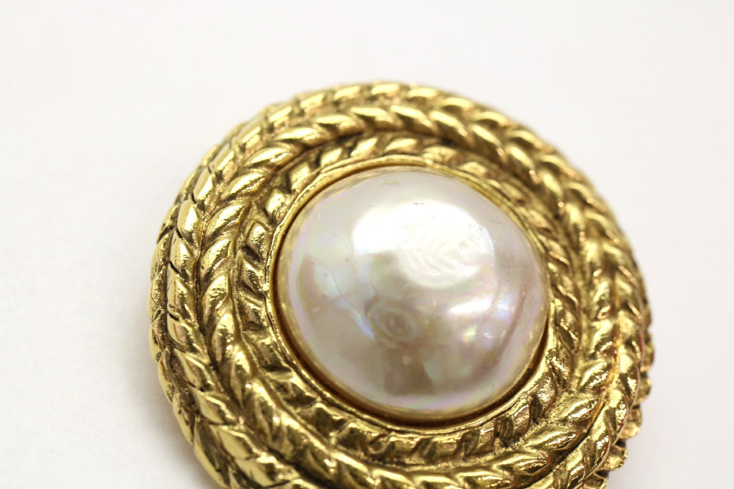 CHANEL pearl earrings