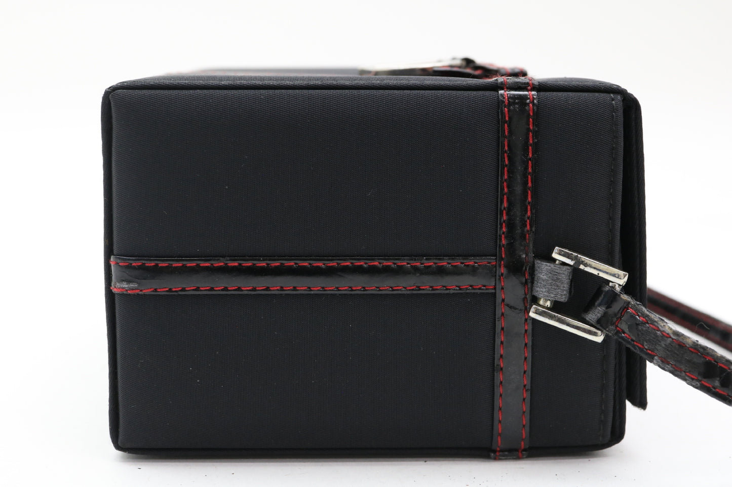 Dior D logo charm vanity bag