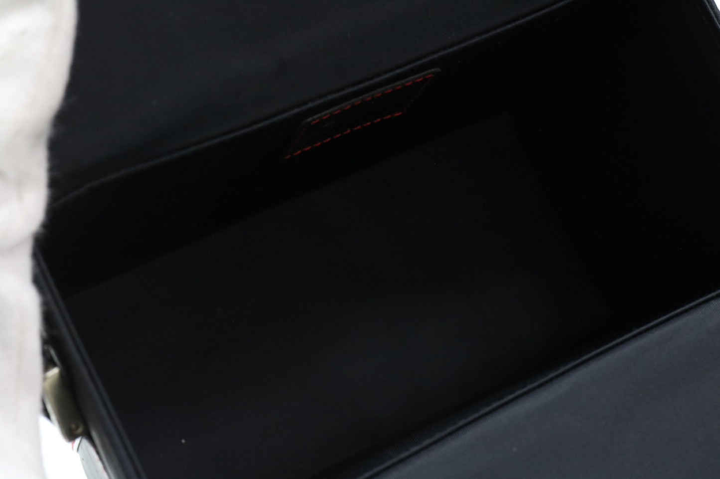 Dior D logo charm vanity bag