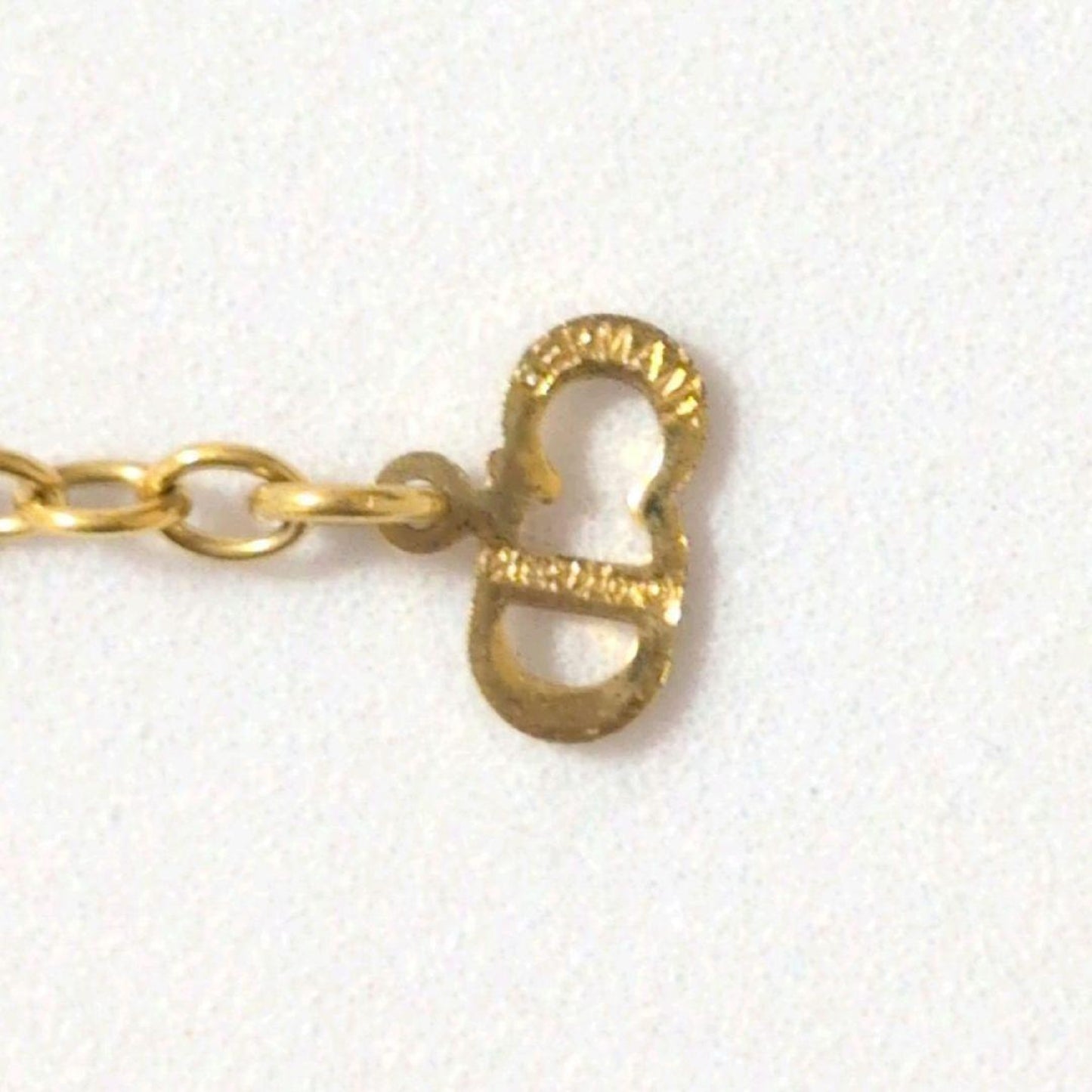 Dior CD Logo Circle Gold Vintage Necklace