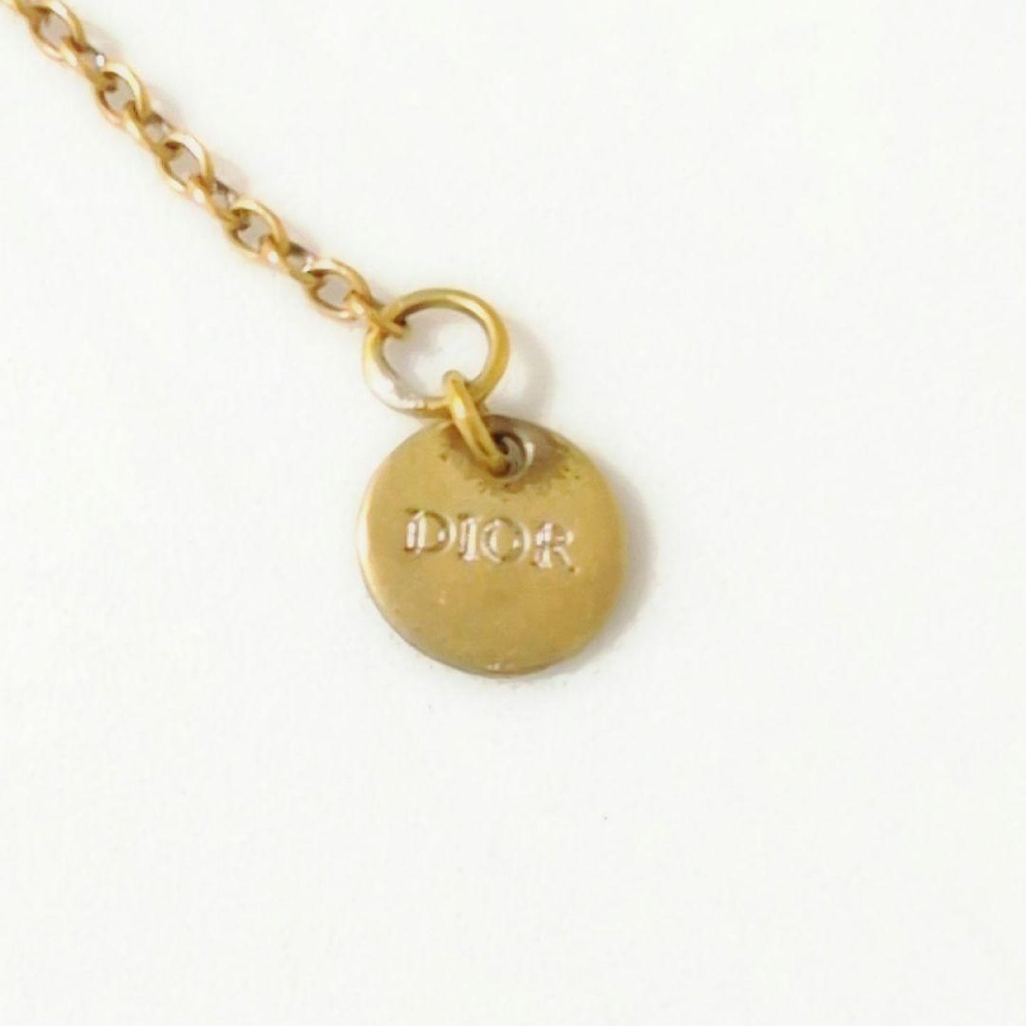 Dior CD Logo Stone Clair D Lune Necklace
