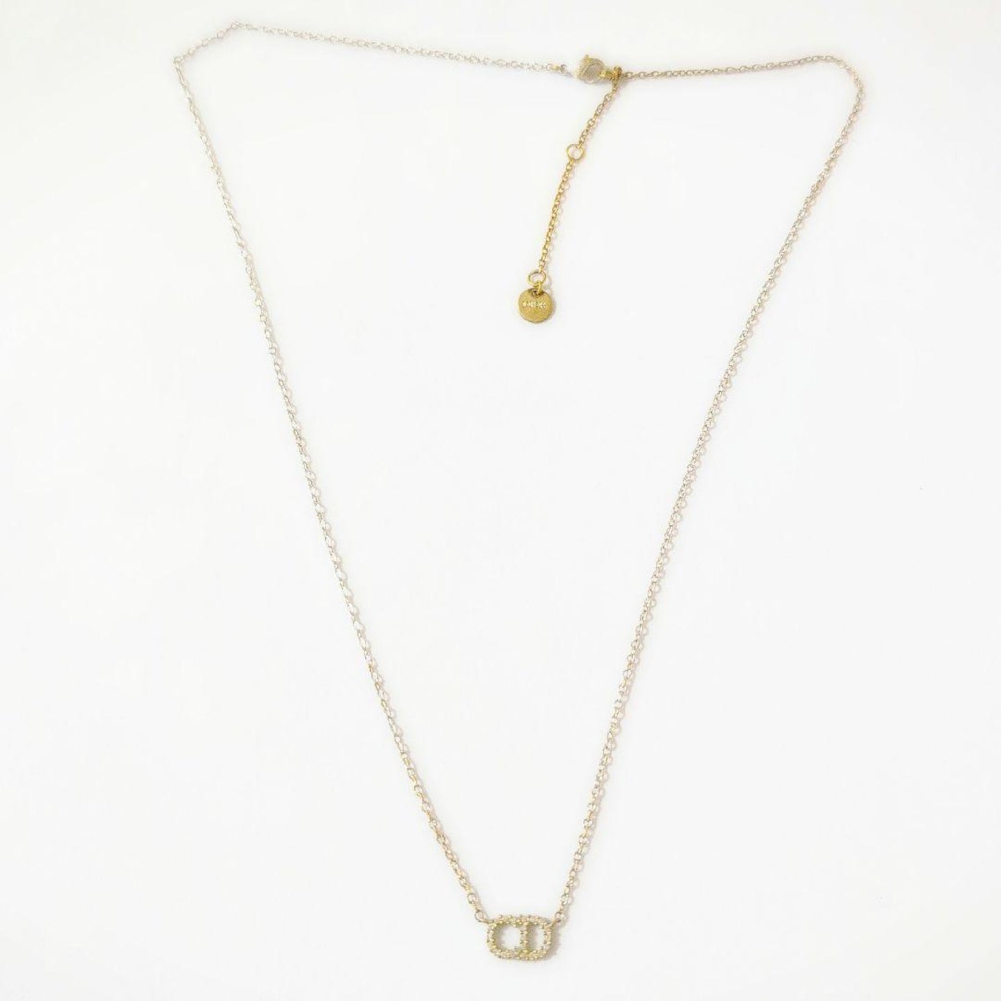 Dior CD Logo Stone Clair D Lune Necklace