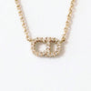 Dior Dior CD Logo Stone Clair D Lune Necklace